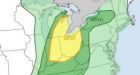 Possible tornadoes, severe weather move towards southern Ontario
